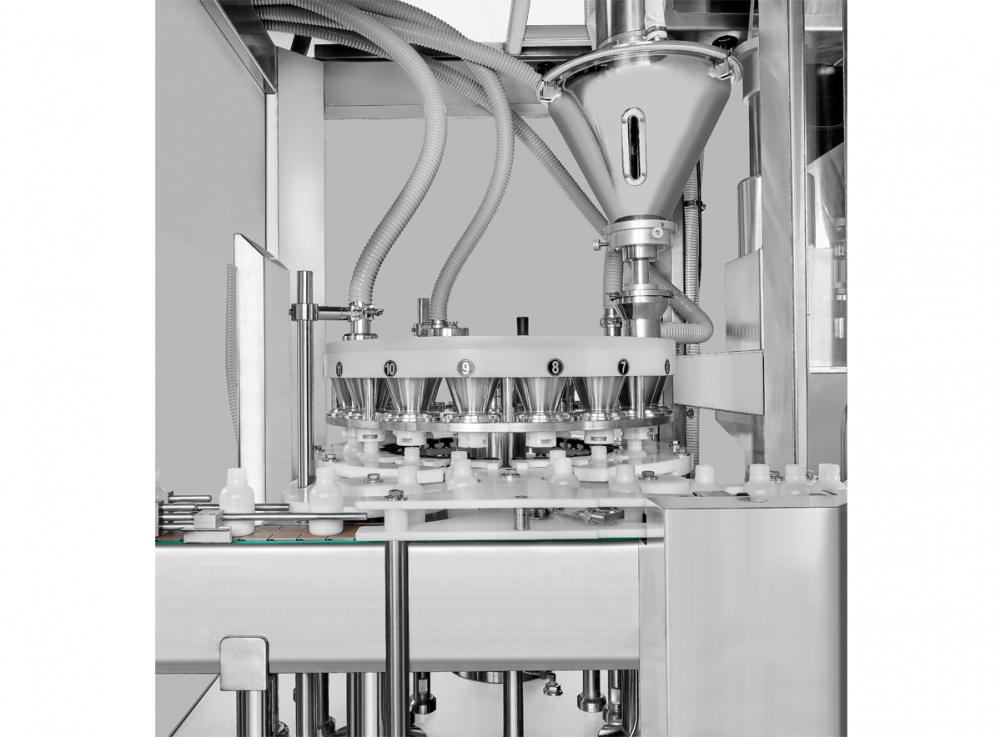 one head auger powder filling.